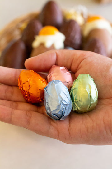 Small Easter Eggs packs at 60% High On Happy Chocolate, Vegan, Cane Sugar-Free and Gluten-Free - Co Chocolat - Finally, Truly Healthy Chocolates